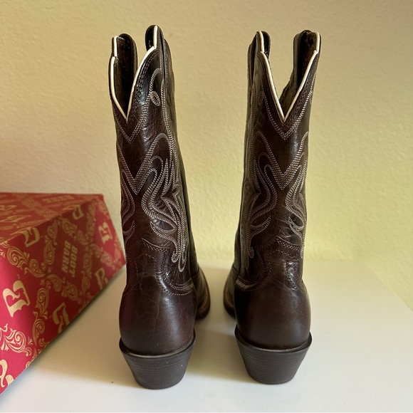 ARIAT WOMEN'S LEGEND CHOCOLATE CHIP WESTERN BOOTS - SNIP TOE - Picture 3 of 8